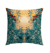 Waves and Sunsets Outdoor Pillow Surf Into Comfort - Beyond T-shirts